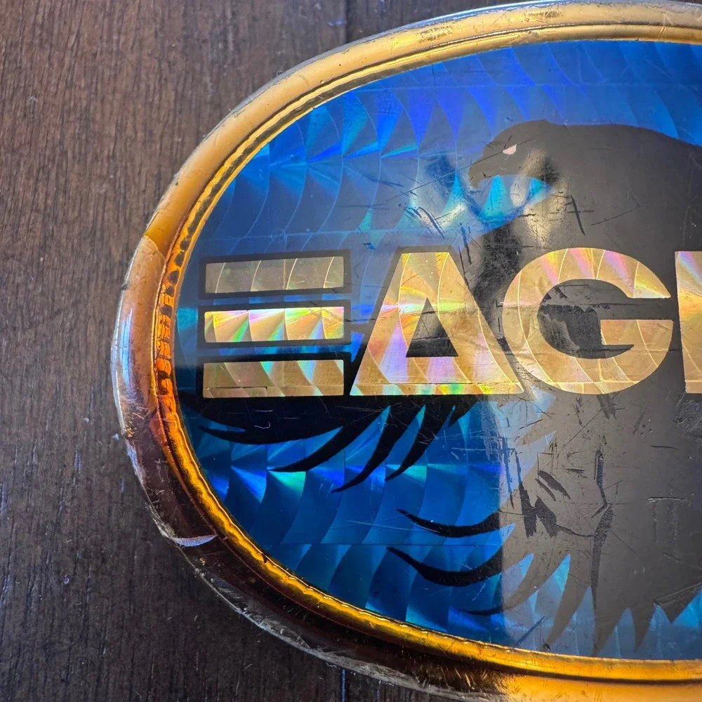 Vintage Eagles Belt Buckle Pacifica‎ Mfg 1977 Oval Metal Western Cowboy